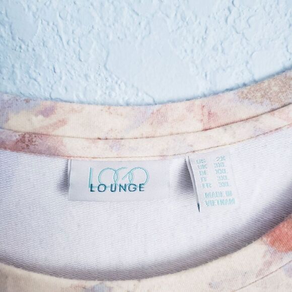 Logo Lounge Neutral Abtract Ruffle Pocket Top - Picture 4 of 7